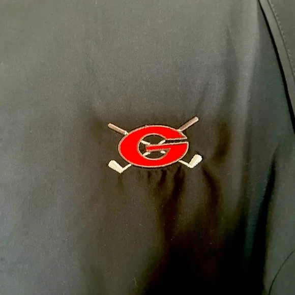 Adidas quarter-zip Climaproof golf pullover - Univ of Georgia Golf Black